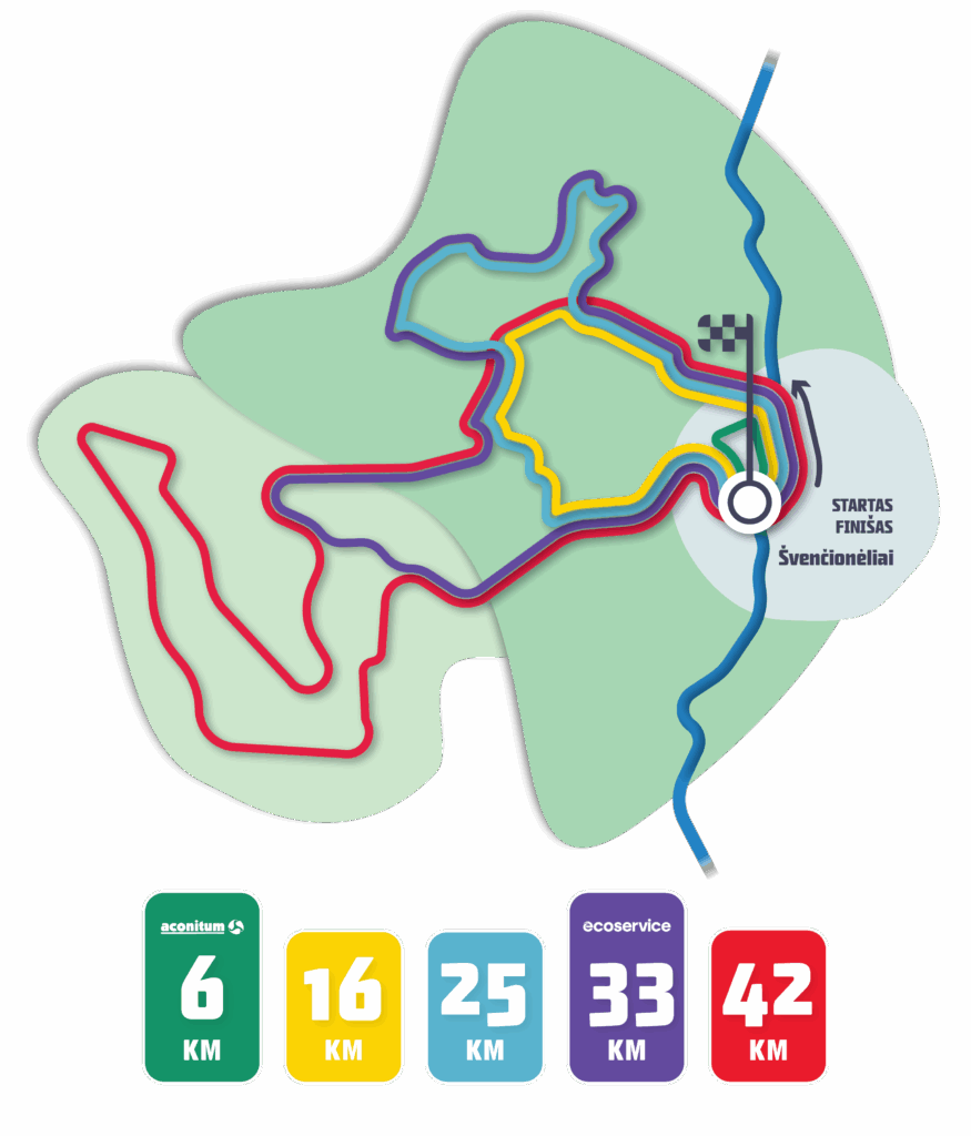 TrenkTuras Labanoro žygis žemėlapis LT