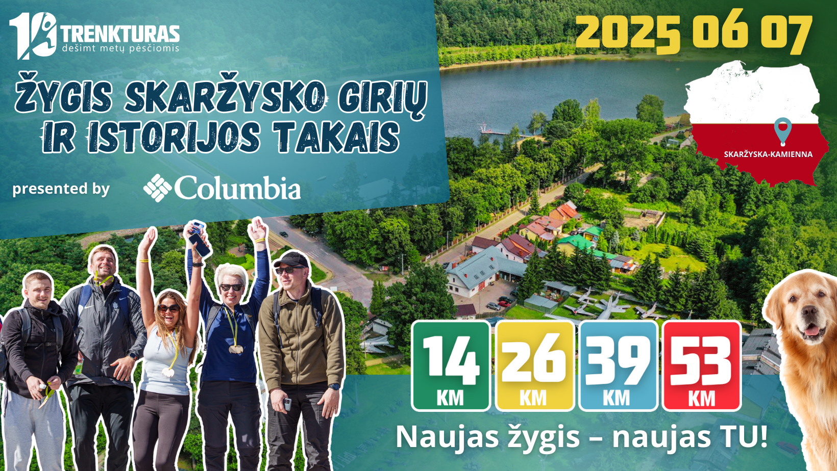 TrenkTuras: Žygis Skaržysko girių ir istorijos takais'25 presented by Columbia