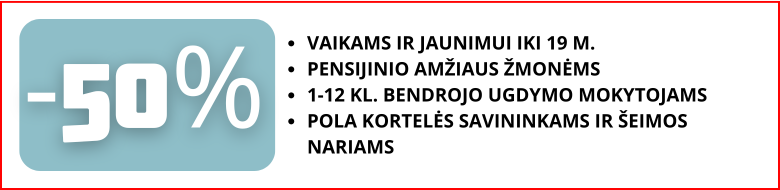 TrenkTuras nuolaidos 50% LT nuolaida